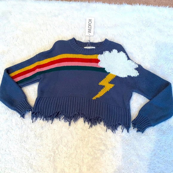 WILDFOX RAINBOW STORM SWEATER - Picture 2 of 15